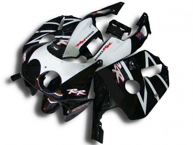 1990-1998 Noir Blanc Rr CBR250RR Carénage 1990-1998 Noir Blanc Rr CBR250RR Carénage