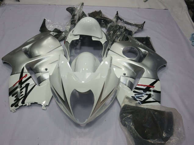1997-2007 Argent Blanc GSXR 1300 Carénage 1997-2007 Argent Blanc GSXR 1300 Carénage