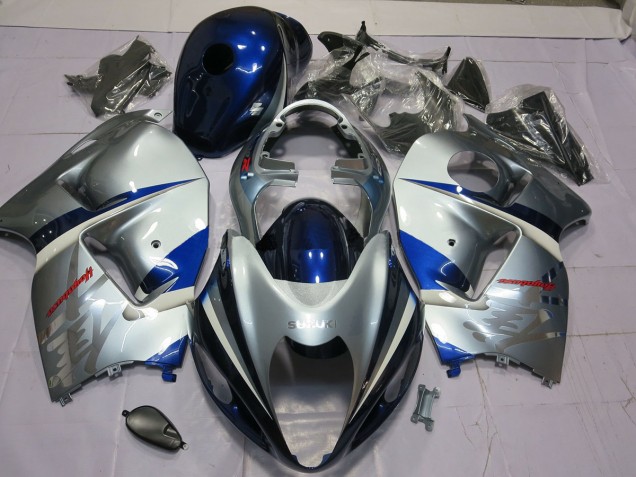 1997-2007 Argent & Bleu GSXR 1300 Carénage 1997-2007 Argent & Bleu GSXR 1300 Carénage