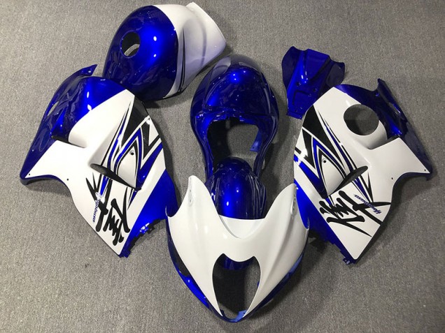 1997-2007 Blanc Brillant & Bleu GSXR 1300 Carénage 1997-2007 Blanc Brillant & Bleu GSXR 1300 Carénage