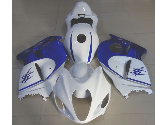 1997-2007 Blanc Brillant & Bleu Profond GSXR 1300 Carénage 1997-2007 Blanc Brillant & Bleu Profond GSXR 1300 Carénage