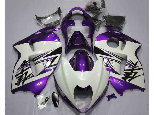 1997-2007 Blanc Brillant & Violet GSXR 1300 Carénage 1997-2007 Blanc Brillant & Violet GSXR 1300 Carénage