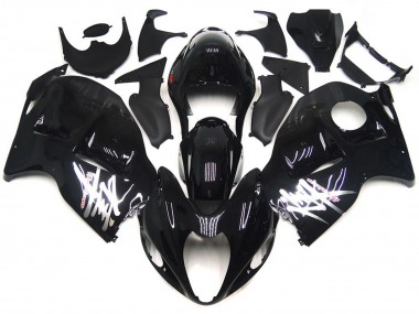 1997-2007 Noir Brillant Avec Décalcomanies Argentées GSXR 1300 Carénage