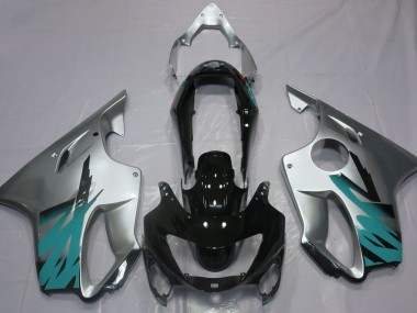 1999-2000 Argent Brillant & Bleu Sarcelle CBR600 F4 Carénage