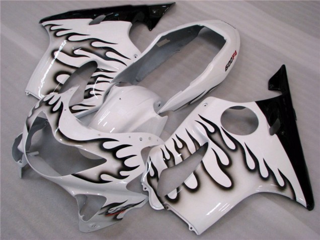 1999-2000 Bianco E Nero Fiamma CBR600 F4 Carénage 1999-2000 Bianco E Nero Fiamma CBR600 F4 Carénage