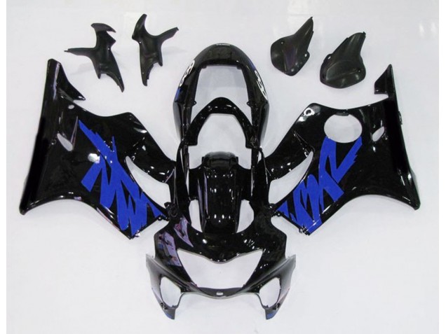 1999-2000 Noir Brillant & Bleu CBR600 F4 Carénage 1999-2000 Noir Brillant & Bleu CBR600 F4 Carénage