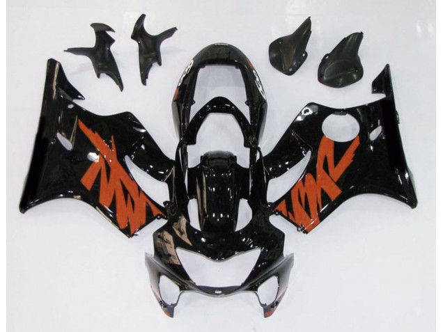 1999-2000 Noir Brillant & Orange CBR600 F4 Carénage 1999-2000 Noir Brillant & Orange CBR600 F4 Carénage