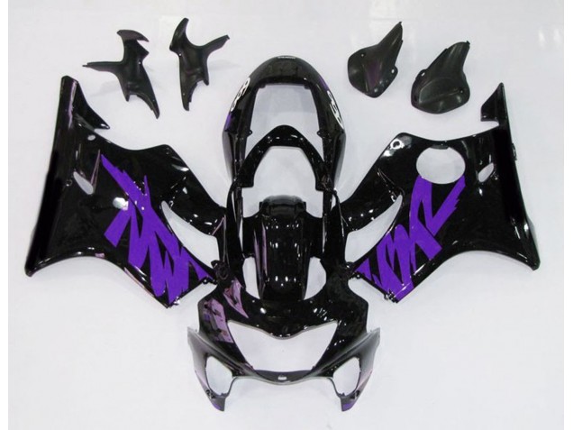 1999-2000 Noir Brillant & Violet CBR600 F4 Carénage 1999-2000 Noir Brillant & Violet CBR600 F4 Carénage