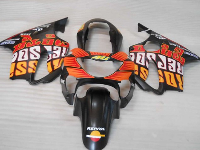 1999-2000 Orange Mat Noir & Rouge CBR600 F4 Carénage 1999-2000 Orange Mat Noir & Rouge CBR600 F4 Carénage