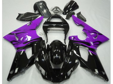 2000-2001 Noir Flamme & Violet R1 Carénage