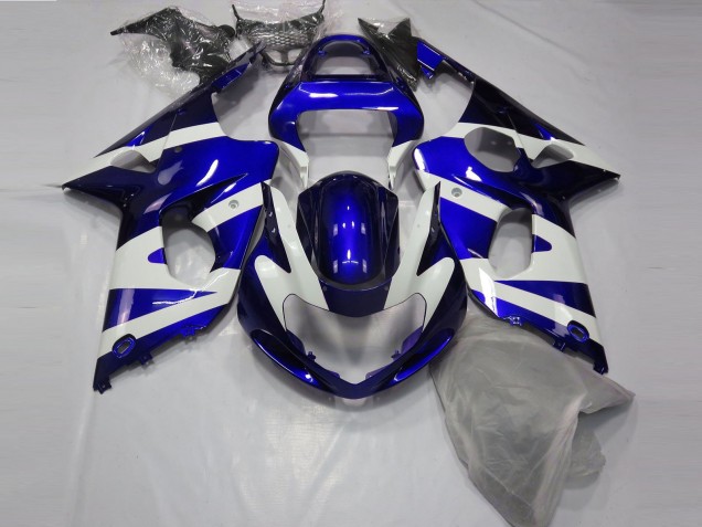 2000-2002 Bleu Brillant & Blanc GSXR 1000 Carénage 2000-2002 Bleu Brillant & Blanc GSXR 1000 Carénage