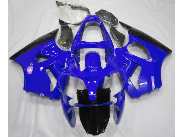 2000-2002 Bleu Brillant & Noir ZX6R Carénage 2000-2002 Bleu Brillant & Noir ZX6R Carénage