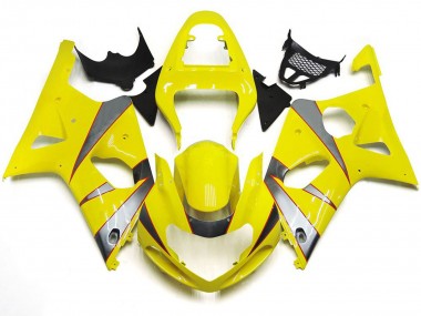 2000-2002 Kit R Jaune Brillant & Argent GSXR 1000 Carénage