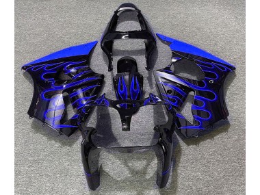 2000-2002 Noir Brillant & Bleu Flamme ZX6R Carénage