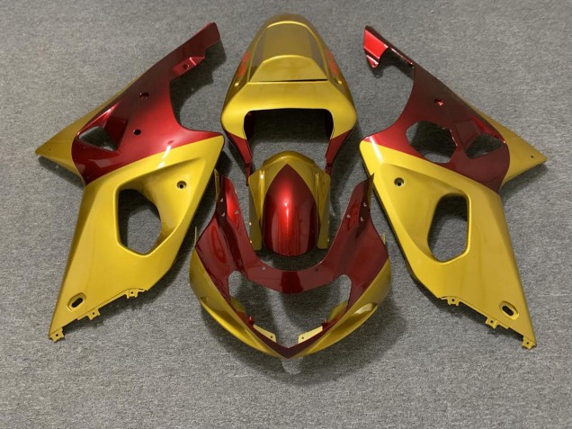 2000-2002 Or & Rouge GSXR 1000 Carénage 2000-2002 Or & Rouge GSXR 1000 Carénage