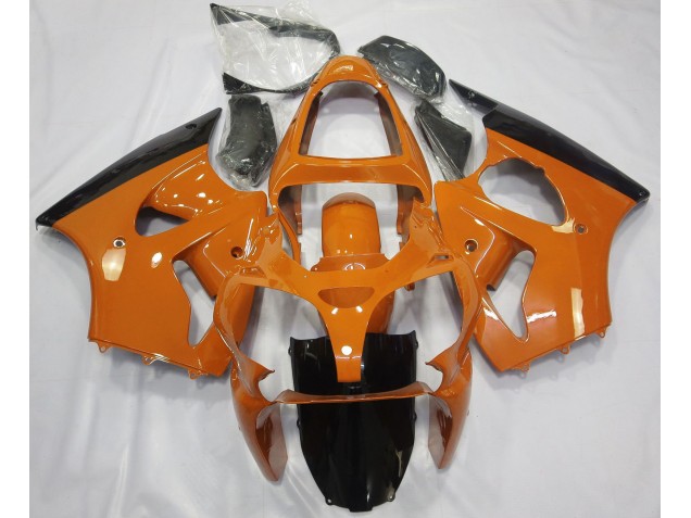 2000-2002 Orange Brillant & Noir ZX6R Carénage 2000-2002 Orange Brillant & Noir ZX6R Carénage