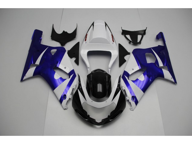 2001-2003 Blanc & Bleu GSXR 600-750 Carénage 2001-2003 Blanc & Bleu GSXR 600-750 Carénage