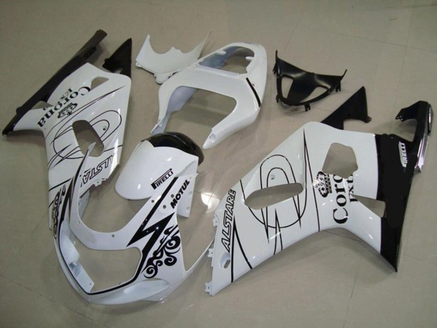 2001-2003 Blanc Corona GSXR 600-750 Carénage 2001-2003 Blanc Corona GSXR 600-750 Carénage