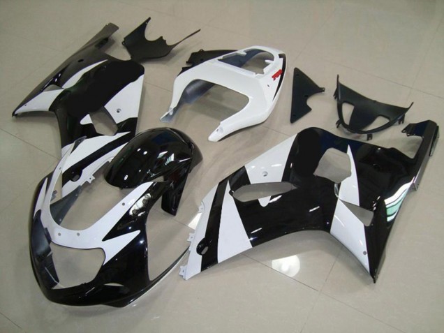 2001-2003 Blanc & Noir GSXR 600-750 Carénage 2001-2003 Blanc & Noir GSXR 600-750 Carénage