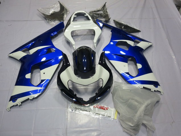 2001-2003 Bleu & Blanc GSXR 600-750 Carénage 2001-2003 Bleu & Blanc GSXR 600-750 Carénage