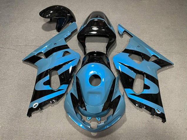 2001-2003 Bleu Clair Nacré & Noir GSXR 600-750 Carénage 2001-2003 Bleu Clair Nacré & Noir GSXR 600-750 Carénage