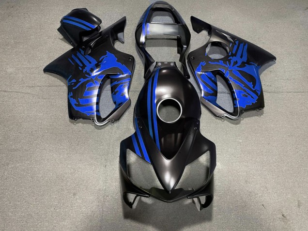 2001-2003 Crane Noir Mat & Bleu CBR600 F4i Carénage 2001-2003 Crane Noir Mat & Bleu CBR600 F4i Carénage