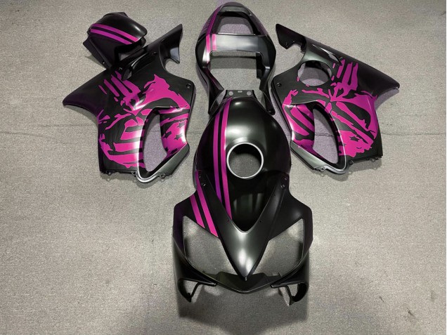 2001-2003 Crane Noir Mat & Rose CBR600 F4i Carénage 2001-2003 Crane Noir Mat & Rose CBR600 F4i Carénage