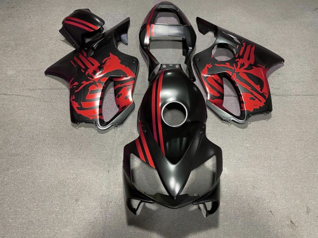 2001-2003 Crane Noir Mat & Rouge CBR600 F4i Carénage 2001-2003 Crane Noir Mat & Rouge CBR600 F4i Carénage