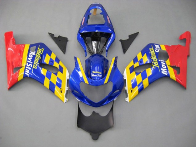 2001-2003 Movistar GSXR 600-750 Carénage 2001-2003 Movistar GSXR 600-750 Carénage