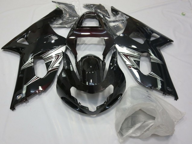 2001-2003 Noir Argent GSXR 600-750 Carénage 2001-2003 Noir Argent GSXR 600-750 Carénage