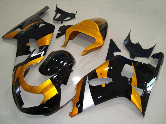 2001-2003 Or & Noir GSXR 600-750 Carénage 2001-2003 Or & Noir GSXR 600-750 Carénage