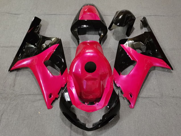 2001-2003 Rose Brillant & Noir GSXR 600-750 Carénage 2001-2003 Rose Brillant & Noir GSXR 600-750 Carénage