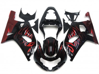2001-2003 Rosso Vibrante Fiamma GSXR 600-750 Carénage