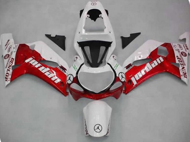 2001-2003 Rouge Jordan GSXR 600-750 Carénage 2001-2003 Rouge Jordan GSXR 600-750 Carénage