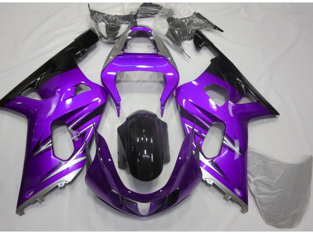 2001-2003 Violet & Argent GSXR 600-750 Carénage 2001-2003 Violet & Argent GSXR 600-750 Carénage