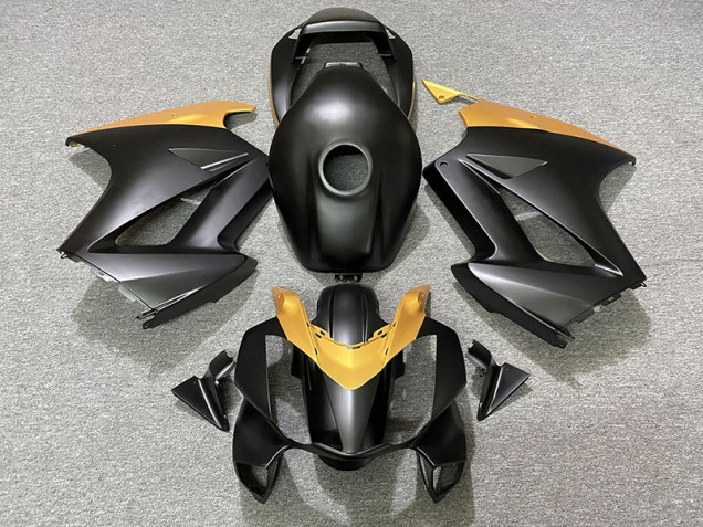 2002-2012 Noir Mat & Or VFR800 Carénage 2002-2012 Noir Mat & Or VFR800 Carénage