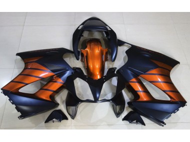 2002-2012 Noir Mat & Orange VFR800 Carénage