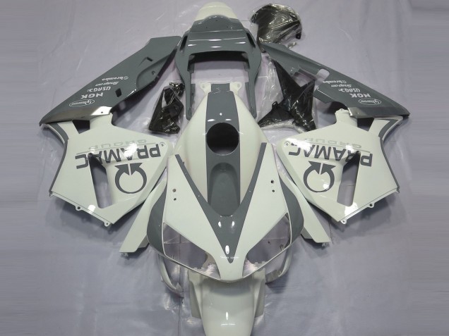 2003-2004 Blanc Brillant & Gris Pramac CBR600RR Carénage 2003-2004 Blanc Brillant & Gris Pramac CBR600RR Carénage
