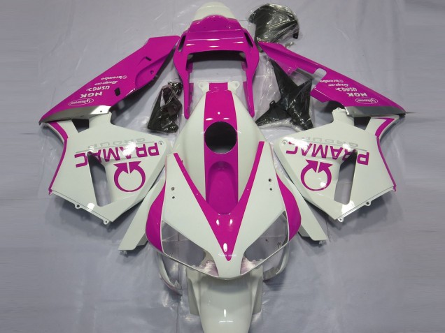 2003-2004 Blanc Brillant & Rose Pramac CBR600RR Carénage 2003-2004 Blanc Brillant & Rose Pramac CBR600RR Carénage