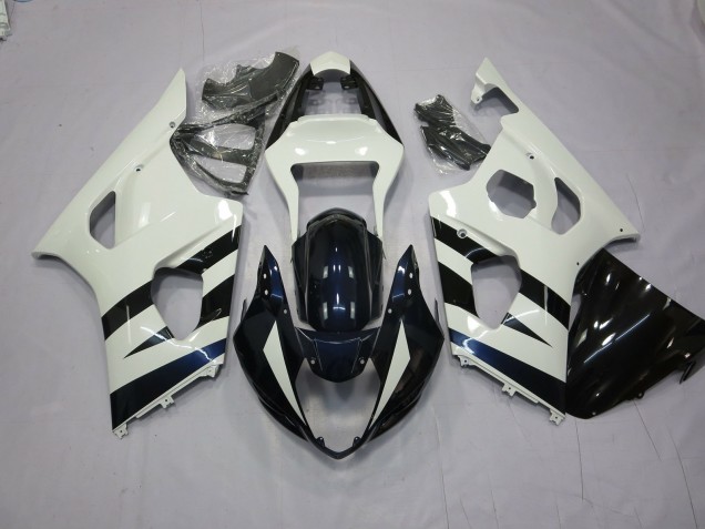 2003-2004 Blanc & Noir GSXR 1000 Carénage 2003-2004 Blanc & Noir GSXR 1000 Carénage