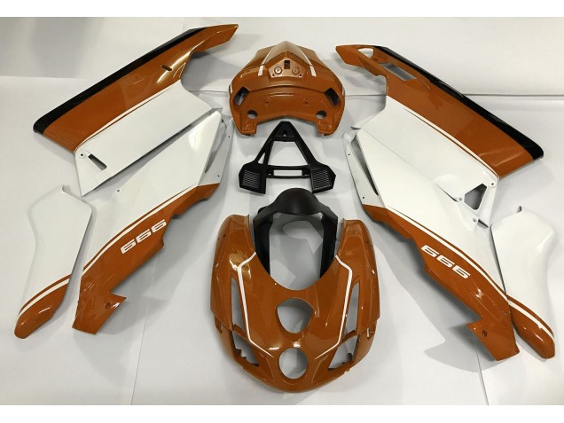 2003-2004 Blanc Orange & Noir Ducati 749 999 Carénage