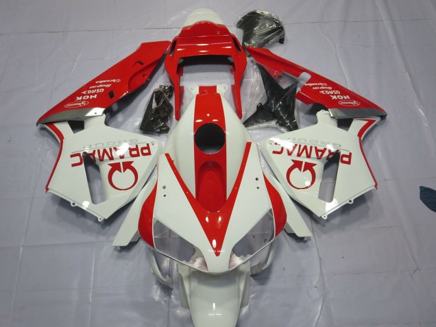 2003-2004 Blanc & Rouge Pramac CBR600RR Carénage 2003-2004 Blanc & Rouge Pramac CBR600RR Carénage