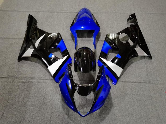 2003-2004 Bleu Brillant Noir & Argent GSXR 1000 Carénage 2003-2004 Bleu Brillant Noir & Argent GSXR 1000 Carénage