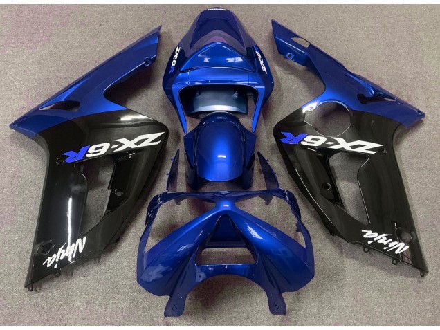 2003-2004 Bleu Brillant & Noir ZX6R Carénage