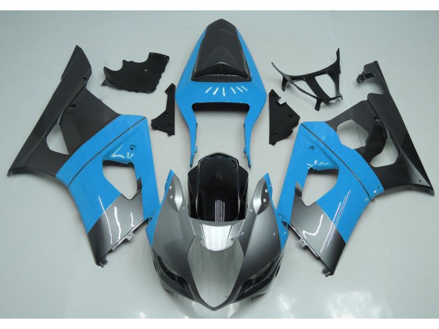 2003-2004 Bleu Clair Argent & Noir GSXR 1000 Carénage 2003-2004 Bleu Clair Argent & Noir GSXR 1000 Carénage