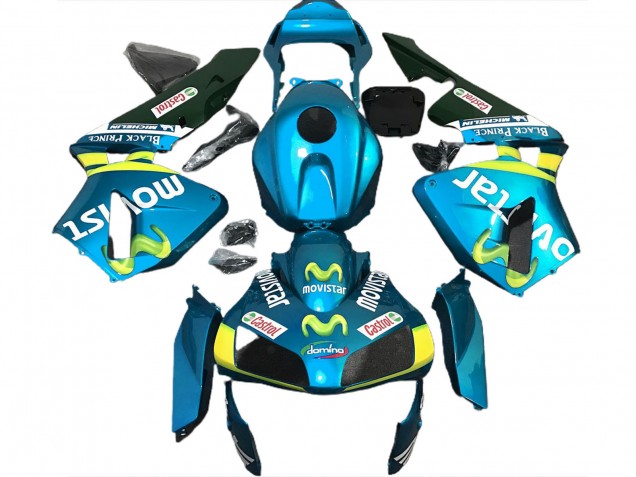 2003-2004 Bleu Clair Movistar CBR600RR Carénage 2003-2004 Bleu Clair Movistar CBR600RR Carénage
