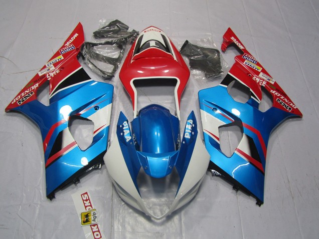 2003-2004 Bleu & Rouge GSXR 1000 Carénage 2003-2004 Bleu & Rouge GSXR 1000 Carénage