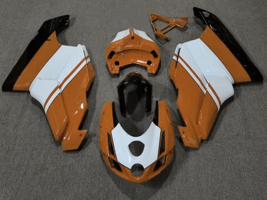 2003-2004 Orange Brillant & Blanc Ducati 749 999 Carénage