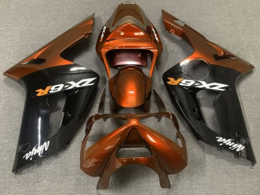 2003-2004 Orange Brillant & Noir ZX6R Carénage
