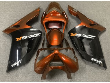 2003-2004 Orange Brillant & Noir ZX6R Carénage